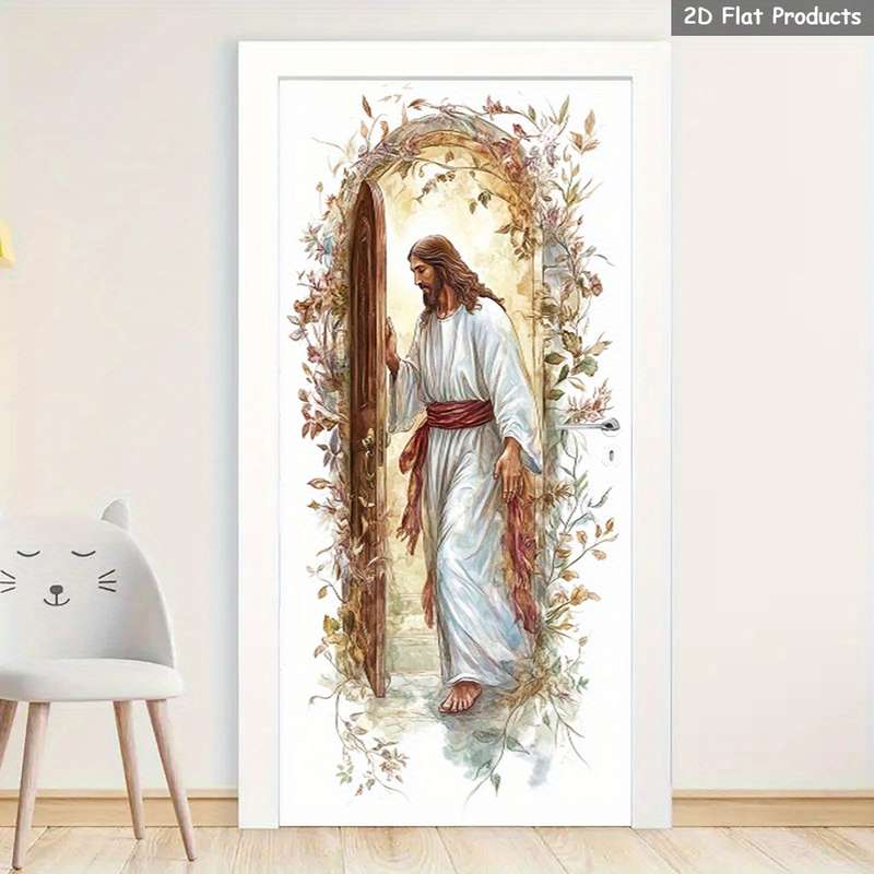 1pc 95.0x214.88cm Jesus Christian Themed Stickers