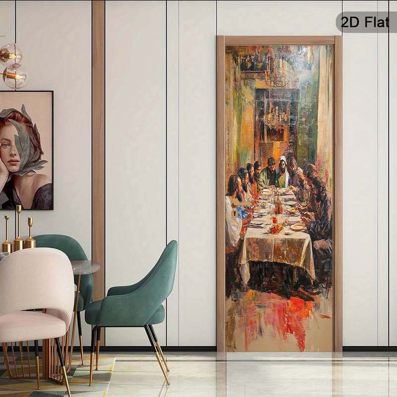 1pc 30.3x78.7 inches   77x200 cm   Jesus Christian Themed Stickers