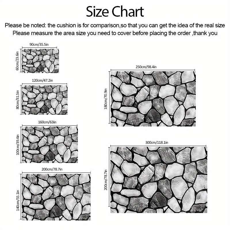 1Pc 23.6x35.5inch 60x90cm Floor Mat