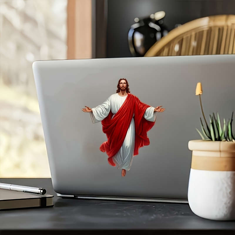 1pc   14.99cmx11.99cm Jesus Christian Themed Stickers