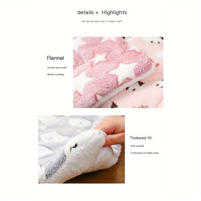 1PC Pet Mat Pink White