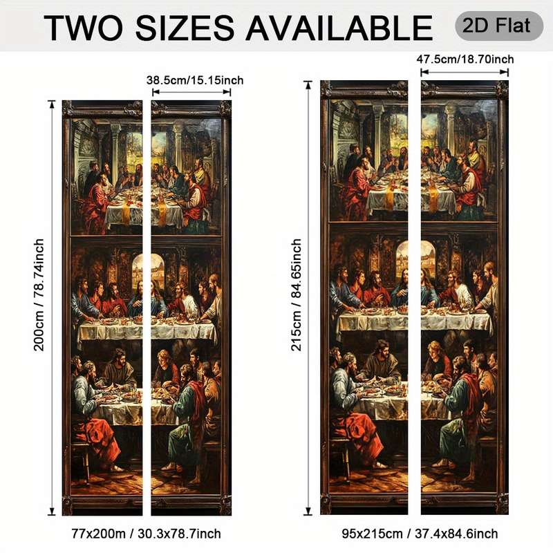 1pc 30.3x78.7 inches   77x200 cm   Jesus Christian Themed Stickers
