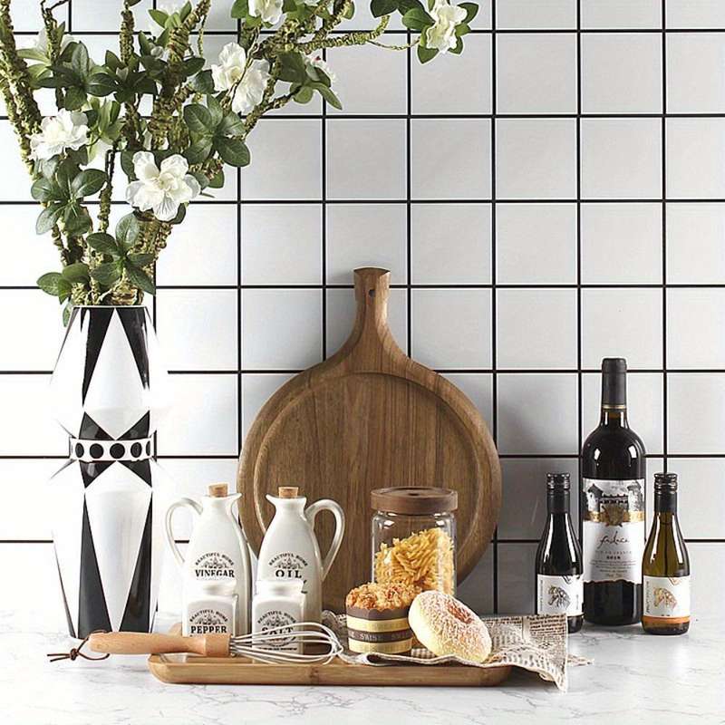 4pcs Ceramic Kitchen Storage Bottles with Cork Lids Rust-Proof Oil Spice Jars Vintage-Insp