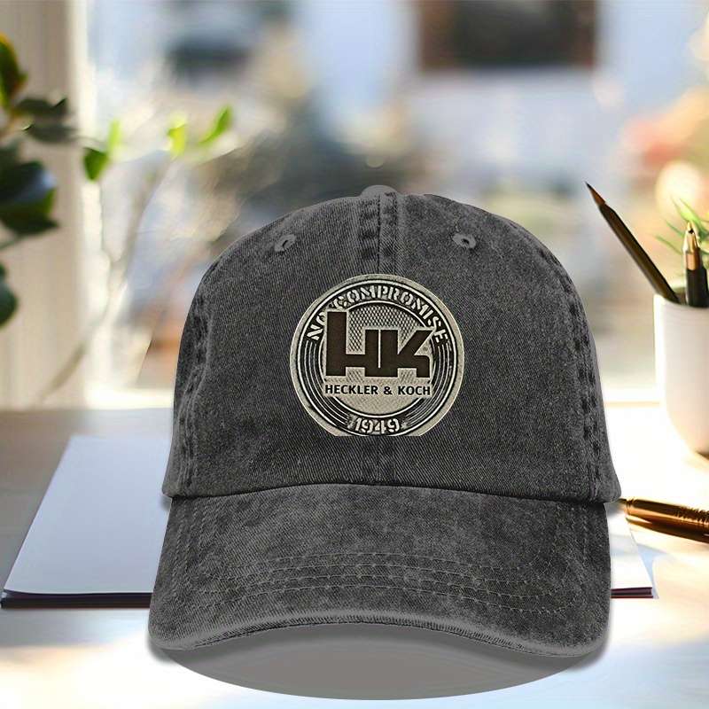 1pc HK Tan Decal 1949 Baseball Cap 100% Cotton Breathable Hat for Men Women Adjustable All-Seas