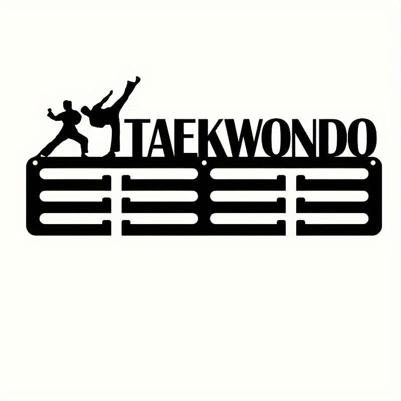 1pc Stylish Metal Taekwondo Trophy Display RackEasy-Install No-Drill Wall-Mounted Home Decor Hol