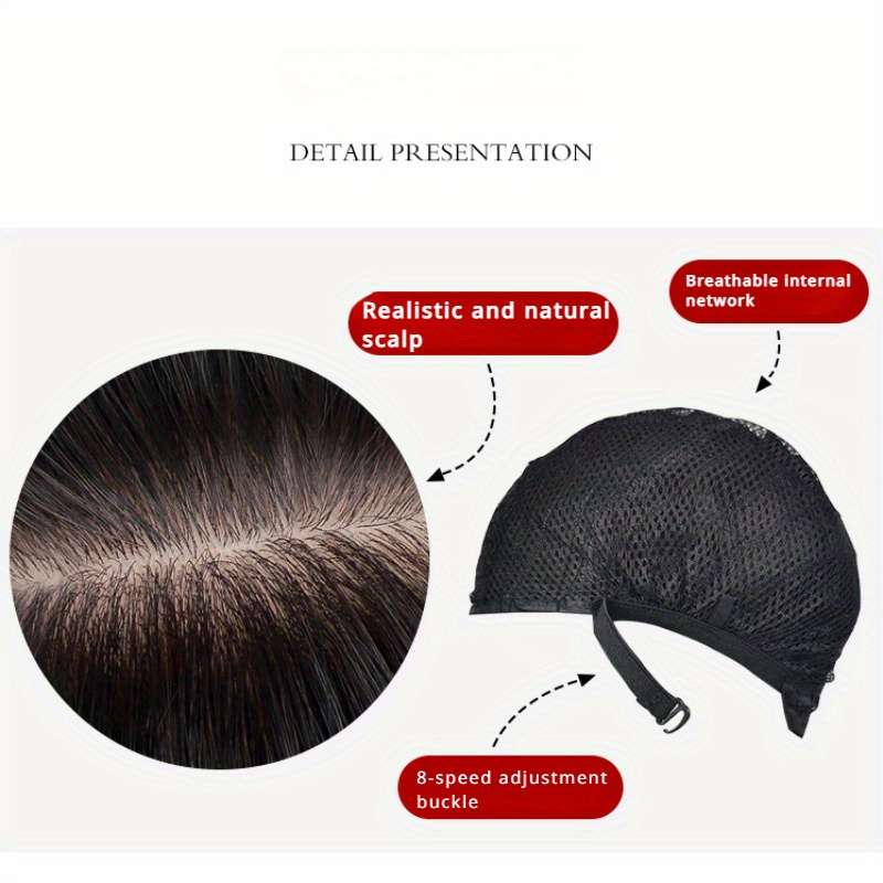 1Pc Black 30.48cm Fashion Design Wig