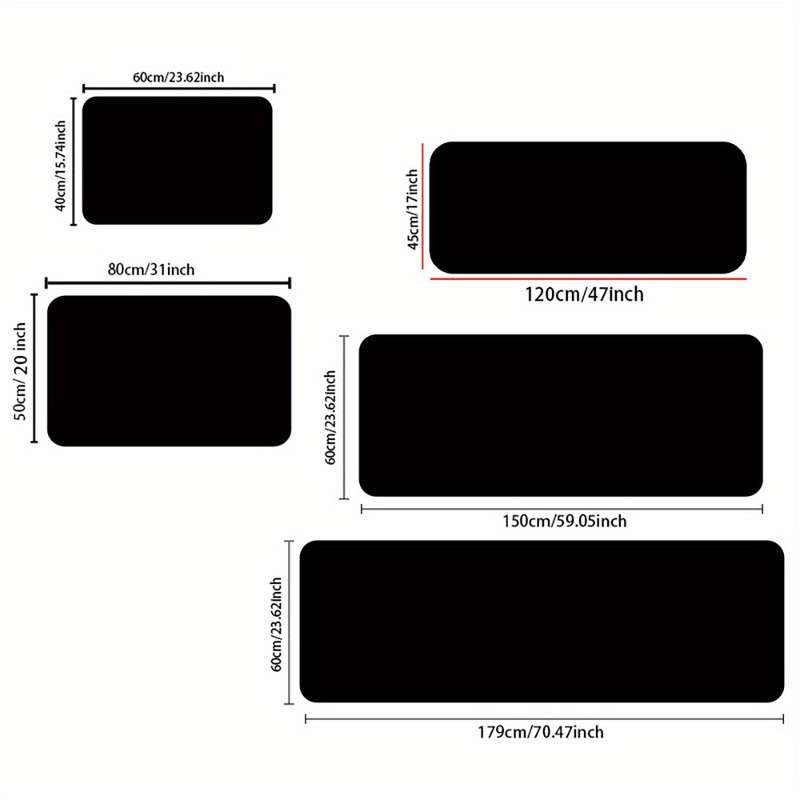 1Pc 60x179cm 23.62x70.47inch Floor Mat