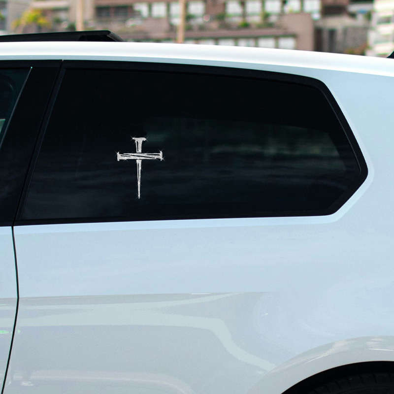 1pc  silvery  Jesus Christian Themed Stickers