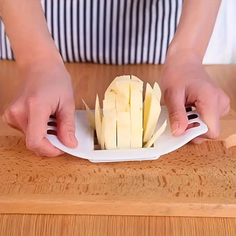 1pc Multipurpose Kitchen Slicer Manual PVC Fruit Vegetable Dicer Handheld Potato Cutter