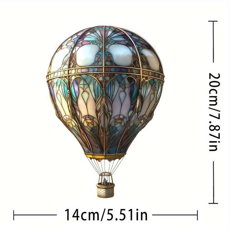 1pc 2D Flat   plane  hot air balloon sunbather animal theme earth day decoration home ga