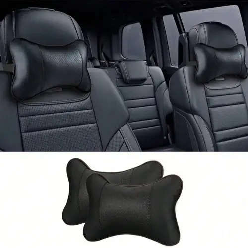 1pc Car Seat Headrest with Breathable Mesh Auto Safety Head and Neck Rest Relax Pillow Cushion Auto