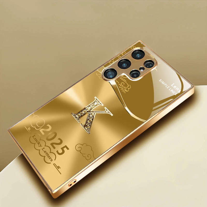 1pc Golden For Samsung Galaxy A52 Phone Cases