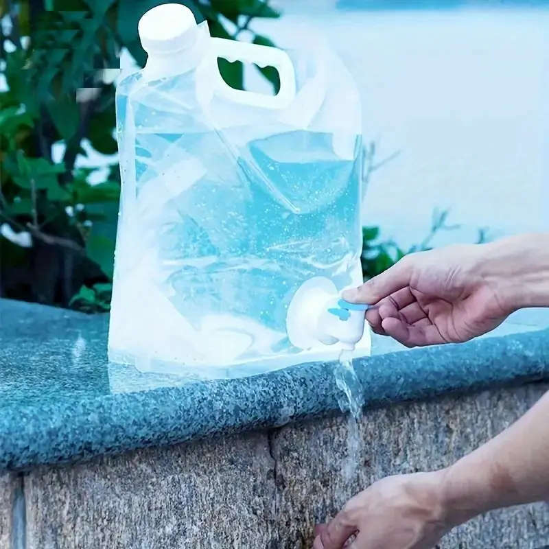 1pc 10L Ultra-Large Leak-Proof Foldable Water Bag Durable Portable Convenient for Camping and Outdoo