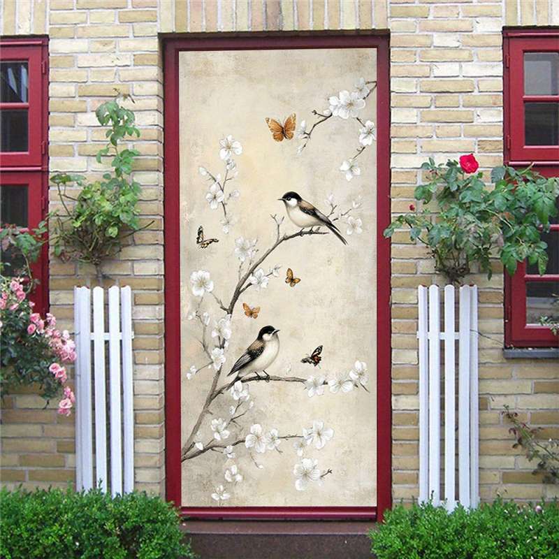 1Pc 95.0x209.8cm Door Window Sticker