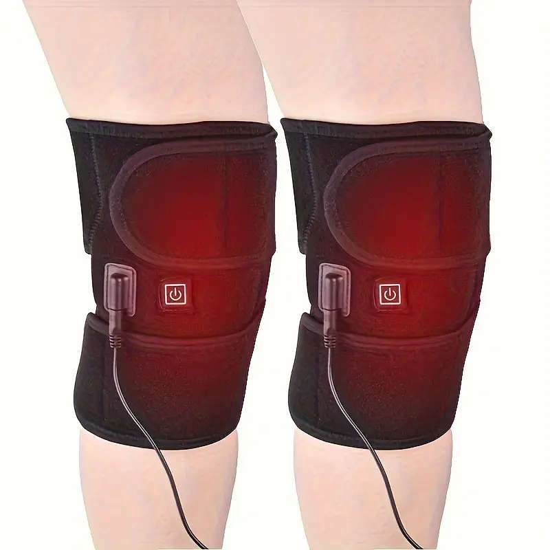 1pc USB-Powered Dual-Head Knee Heating Massager with 3 Heat Levels No Batteries Needed Ideal for Joi