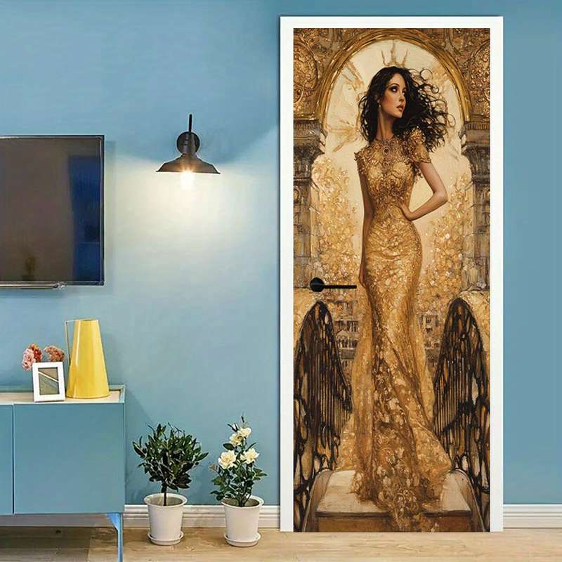 1Pc 76.96x199.9cm Door Window Sticker