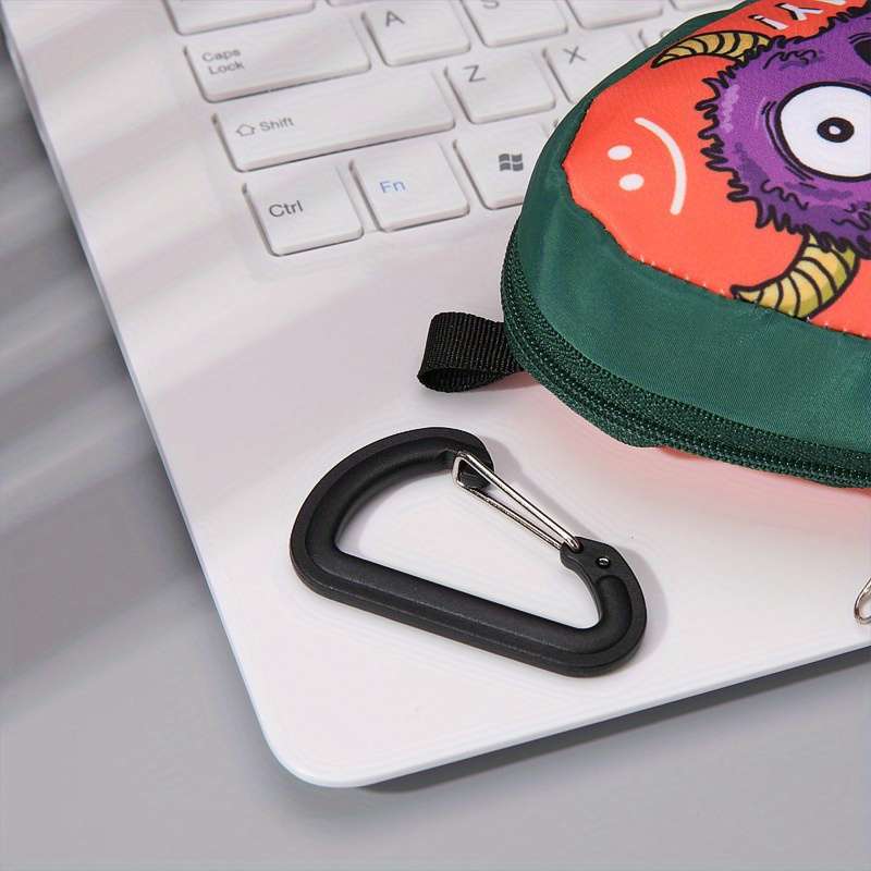 1pc Innovative Polyester Hip-Hop Mini Bag for Women Trendy Monster Face Design Coin Purse S