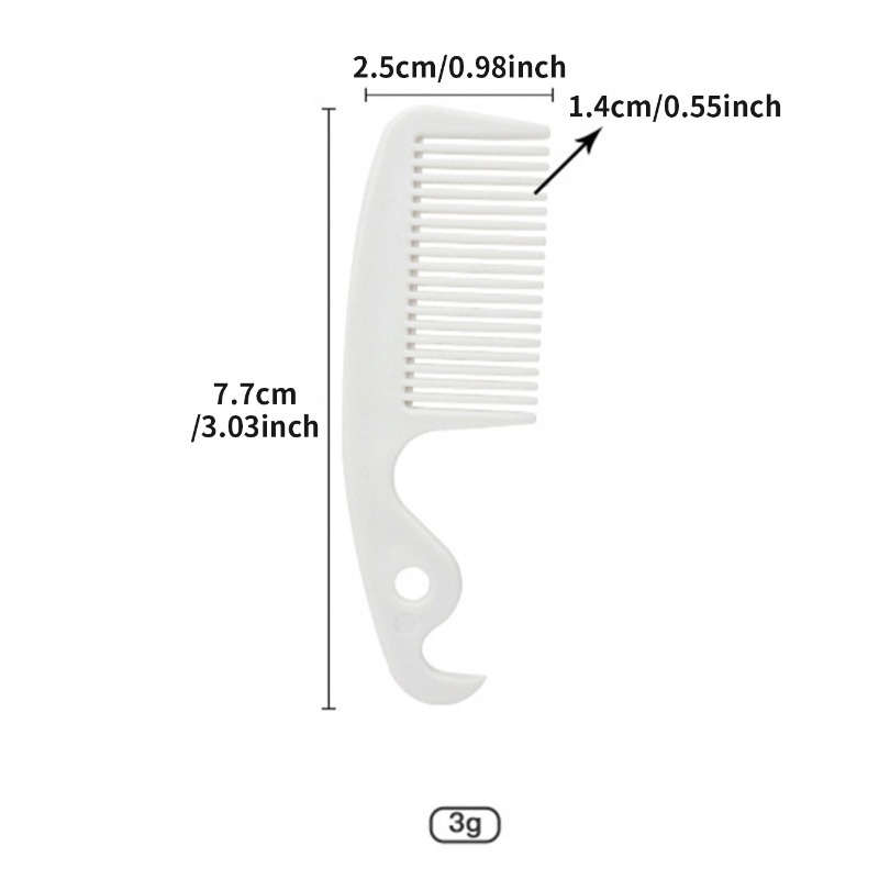 1pc 2PCS White Pet Comb