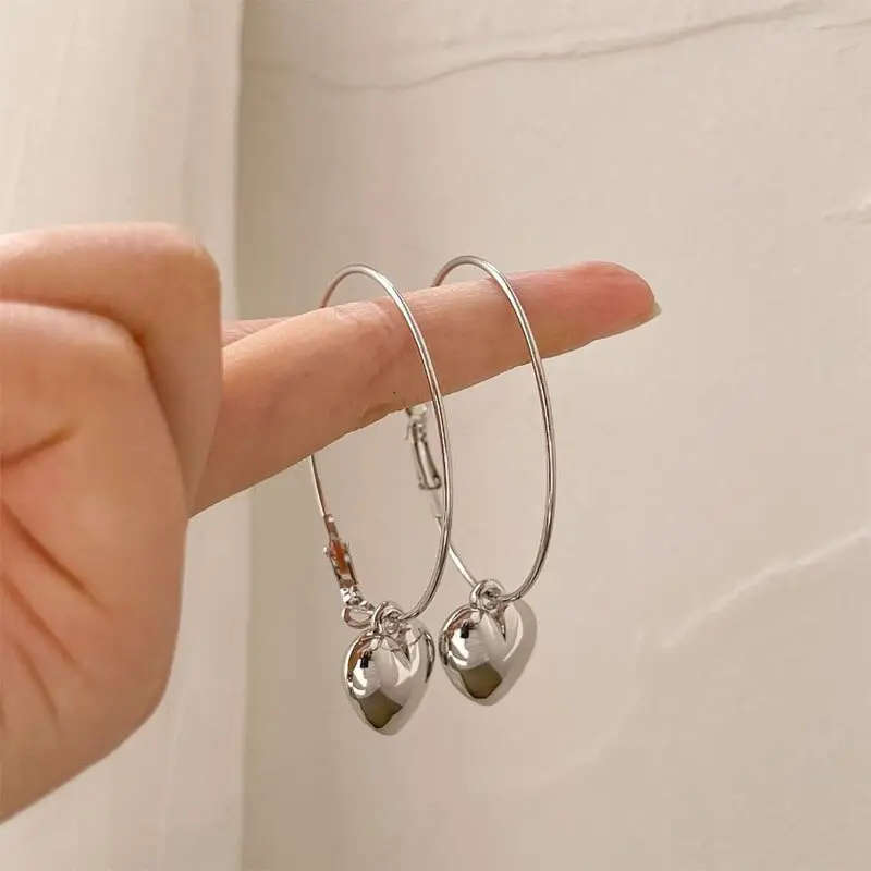 Sterling Silver Floating Hearts Earrings