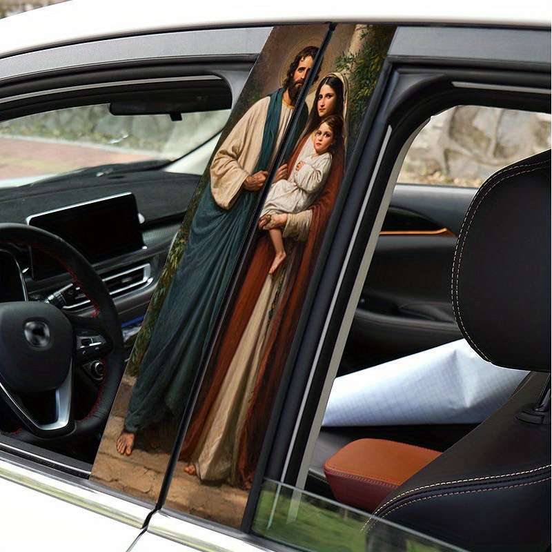 2pcs Jesus Christian Themed Stickers
