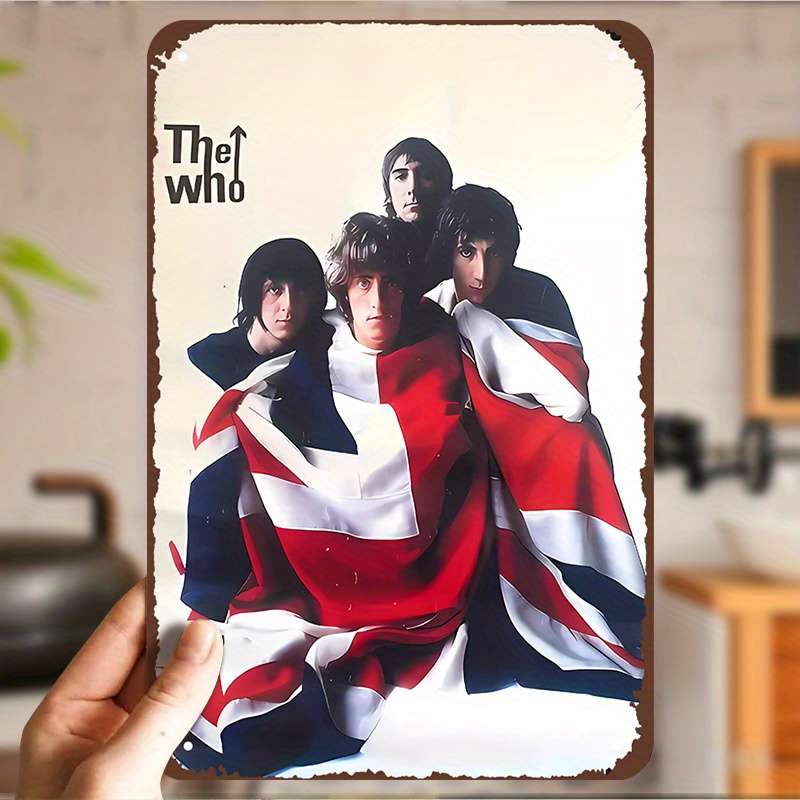 1pc The Who Vintage Rock Band Metal Wall Art 20.32x30.48 cm Unframed Classic Music Decor for Be