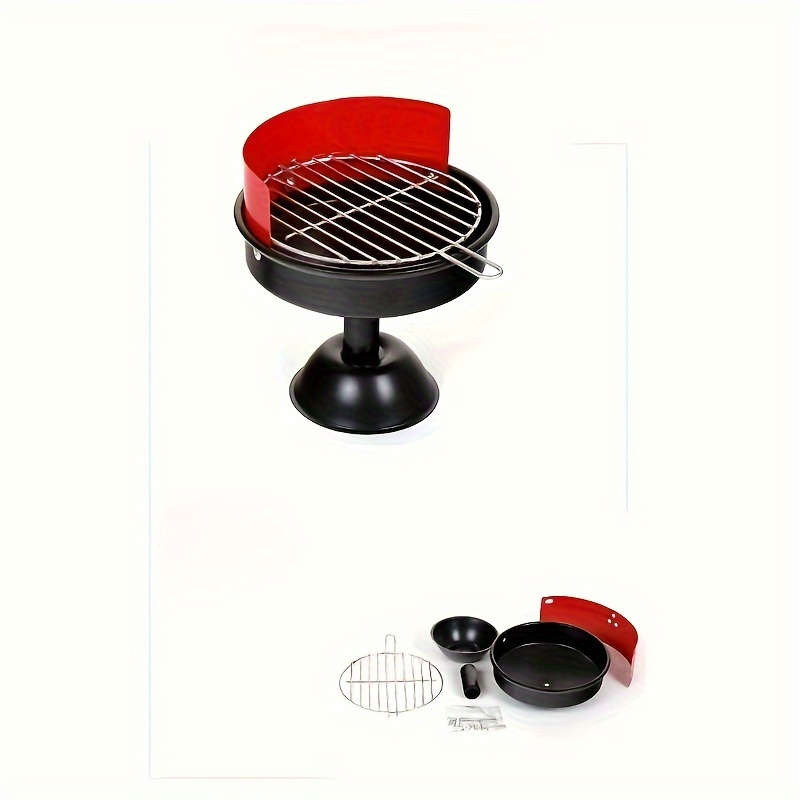 1pc A Creative Barbecue Grill-Shaped Ashtray Suitable for Home Office And Outdoor Use.