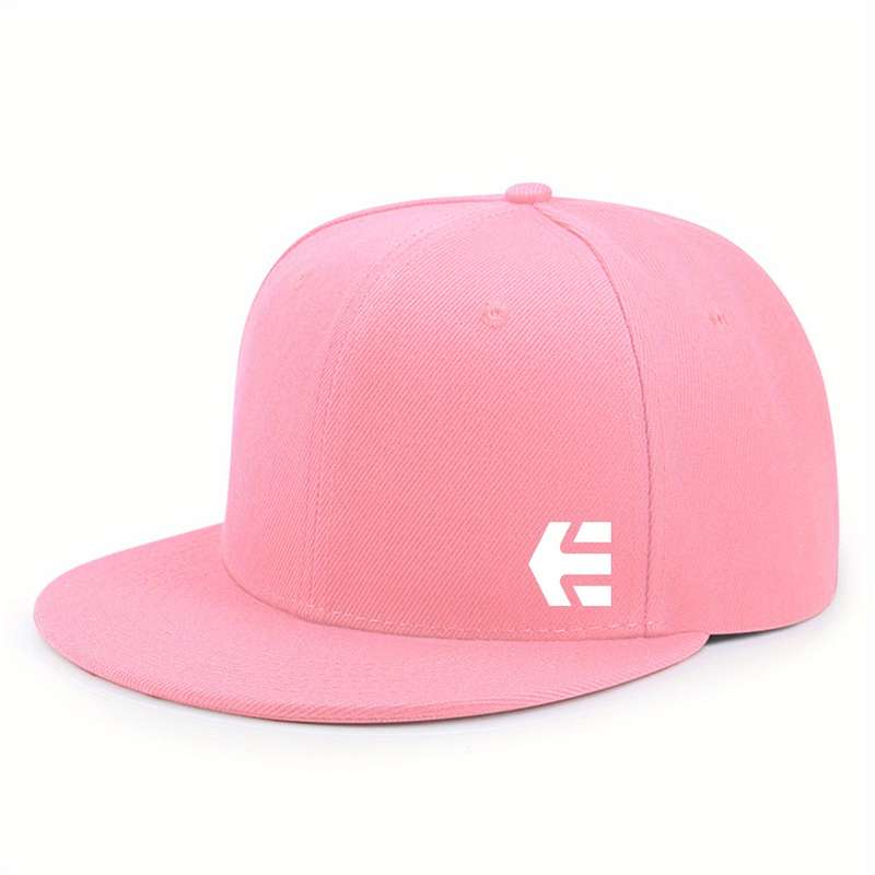 1pc Adjustable Snapback Baseball Cap Lightweight Sun-Protective Polyester with Stylish Flat Brim
