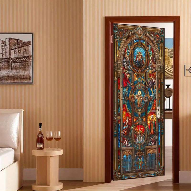 1pc 95.0x209.8cm Jesus Christian Themed Stickers