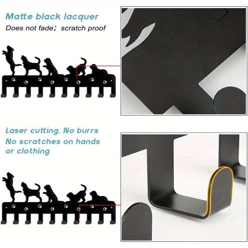 DogCentric Metal Key Holder  AnimalCrafted Hook Stand. Versatile And Mobile ItS a Top Wall