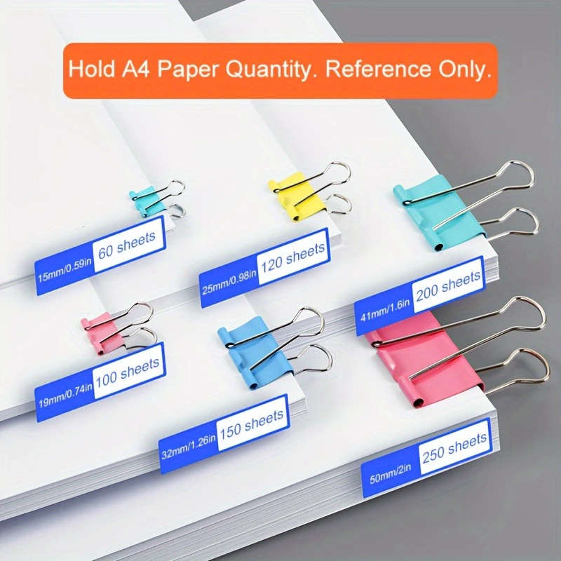 45Pcs Colorful Mini Binder Clips Small Paper Clips For Home School And Office Organization
