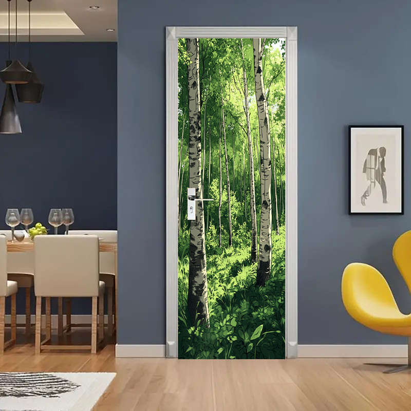 1Pc 76.96x199.9cm Door Window Sticker