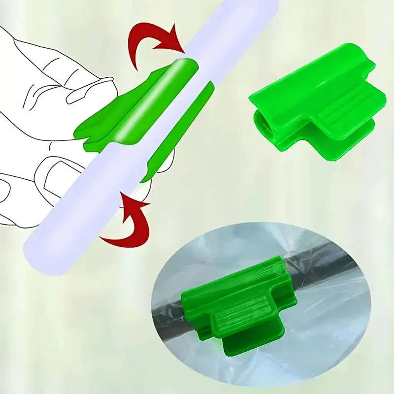 20pcs Green Plastic Tension Clips