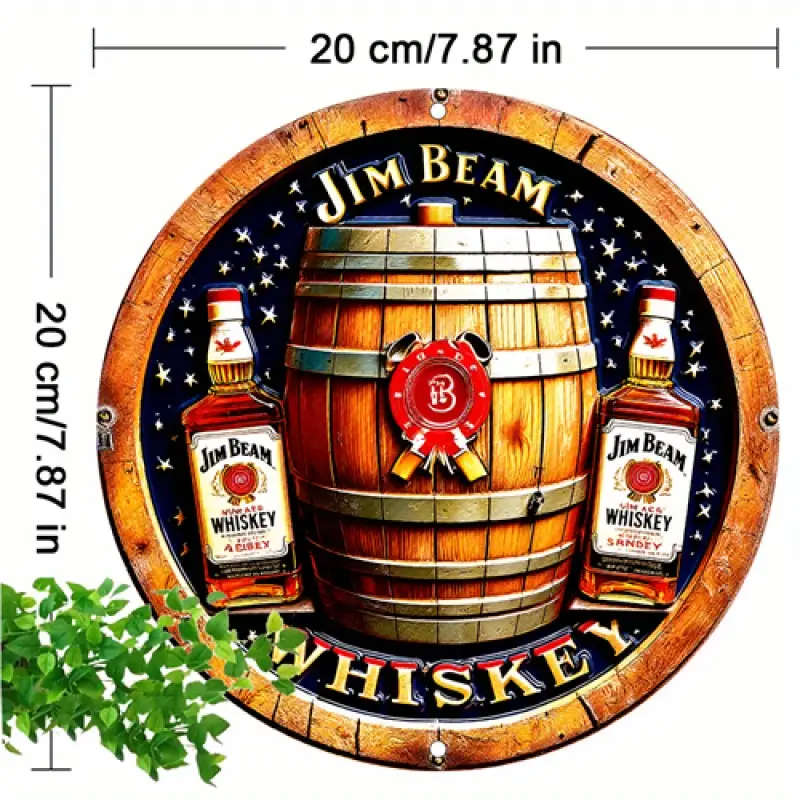 1pc Metal Round Aluminum tin Signs terror retro funny cartoon Plaque Decor Wall Art kitchen Decor ga