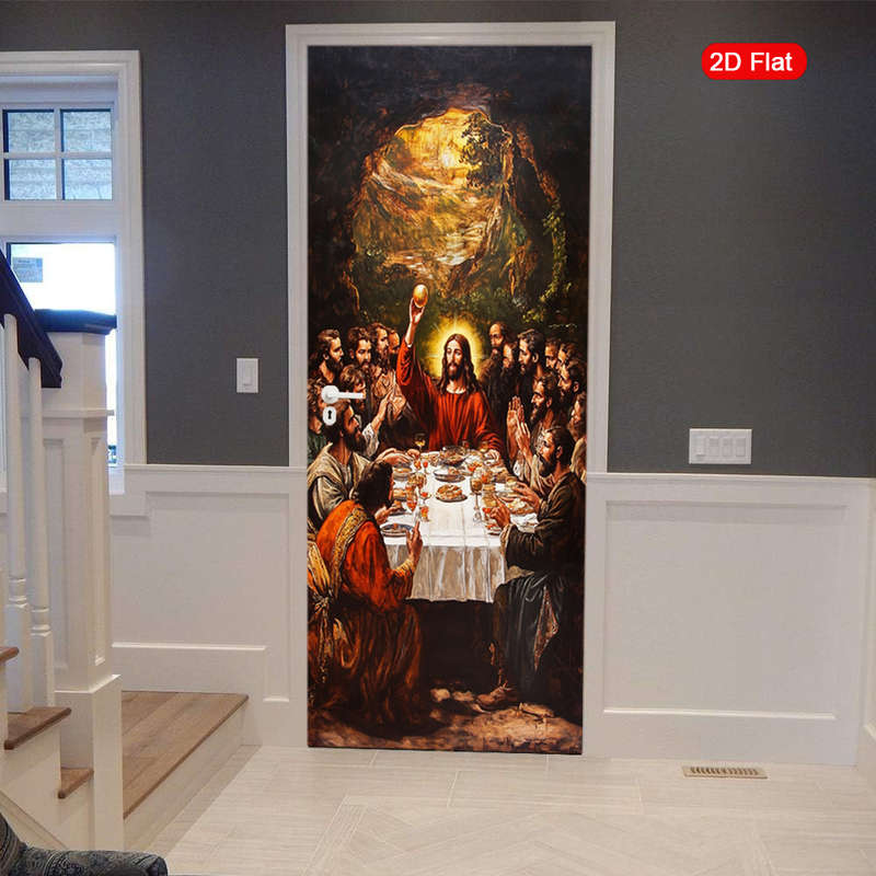 1pc 30.3x78.7 inches   77x200 cm   Jesus Christian Themed Stickers