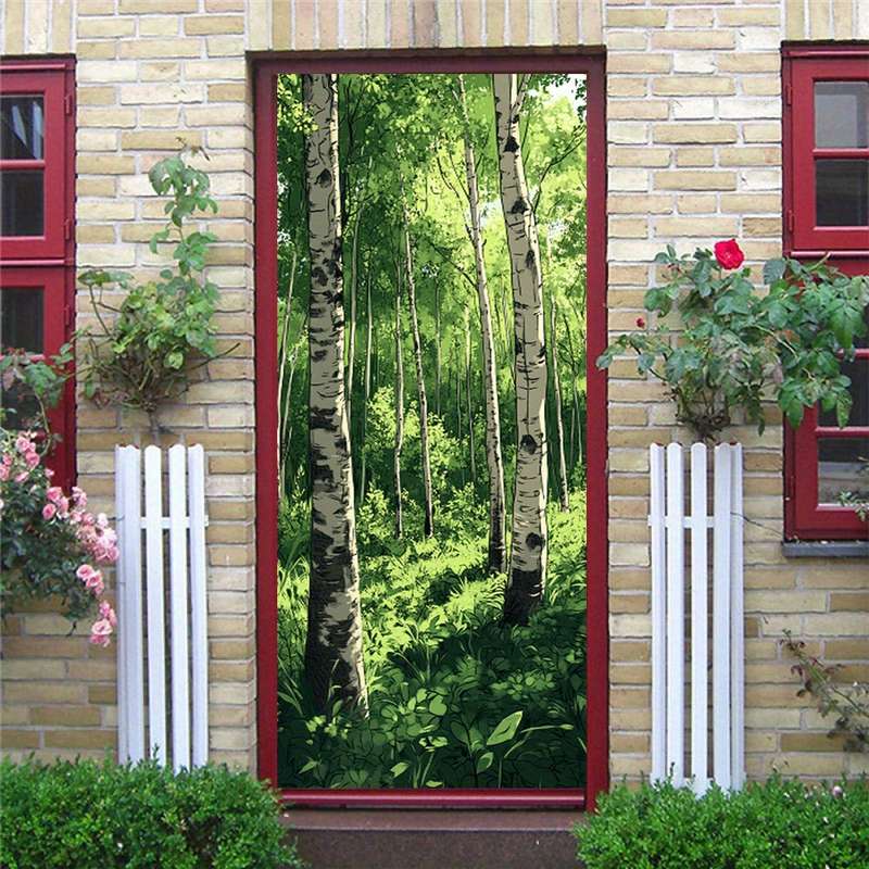1Pc 76.96x199.9cm Door Window Sticker