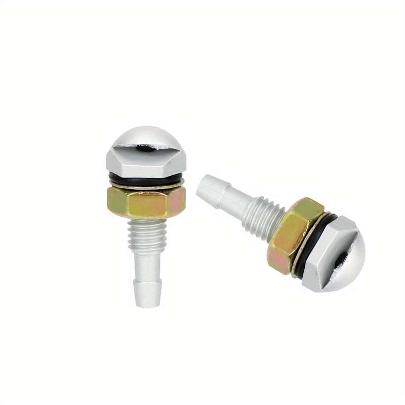 2Pcs Red Universal Aluminum Alloy Car Washer Wiper Jet Nozzles