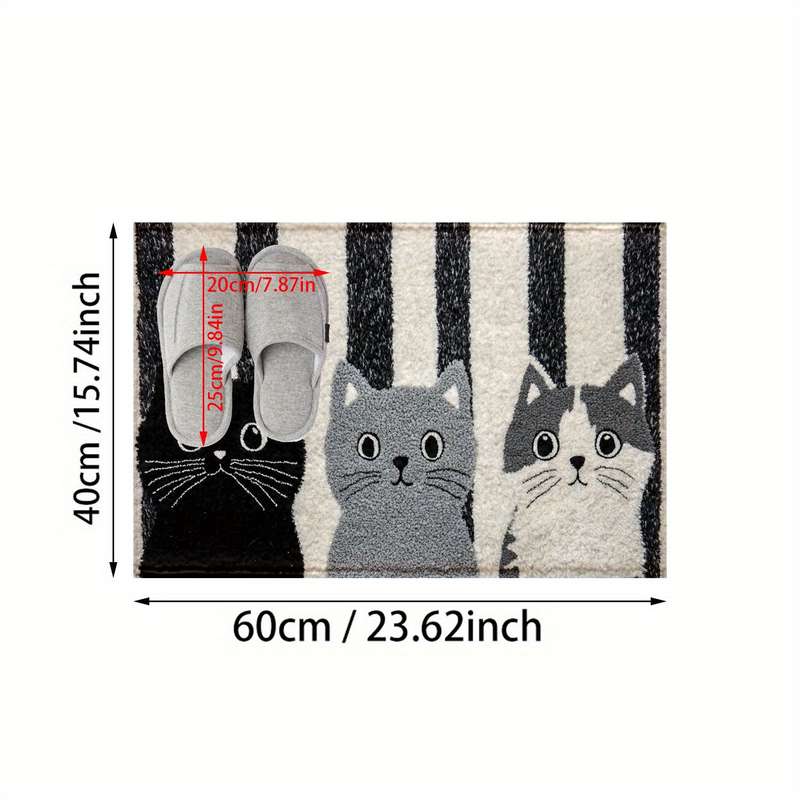 1Pc 60x40cm 23.6x15.7inch Floor Mat