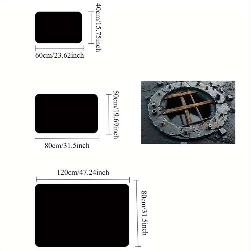 1Pc 80x120cm Floor Mat