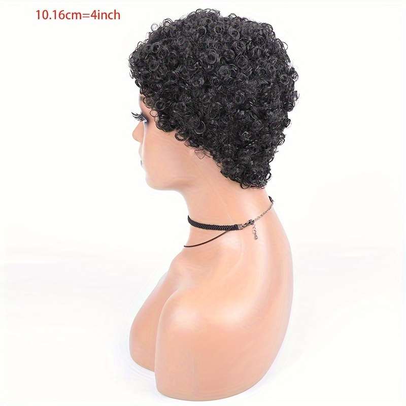 1Pc Black 15.24cm Fashion Design Wig