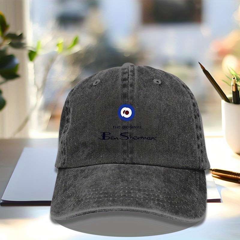 1pc BEN-sherman Baseball Cap Casual Outdoor Sun Hat for Men Women Adjustable 100% Cotton Hat W