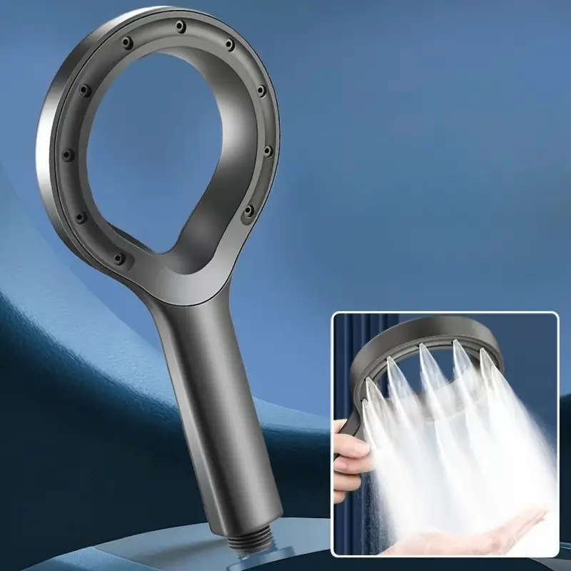 1pc Shower Head With High-Pressure And Water-Saving Design Hand Shower With Mist Spray Unique Star-R