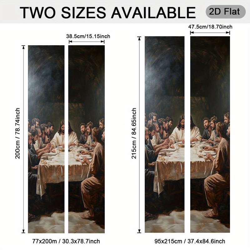 1pc 30.3x78.7 inches   77x200 cm   Jesus Christian Themed Stickers