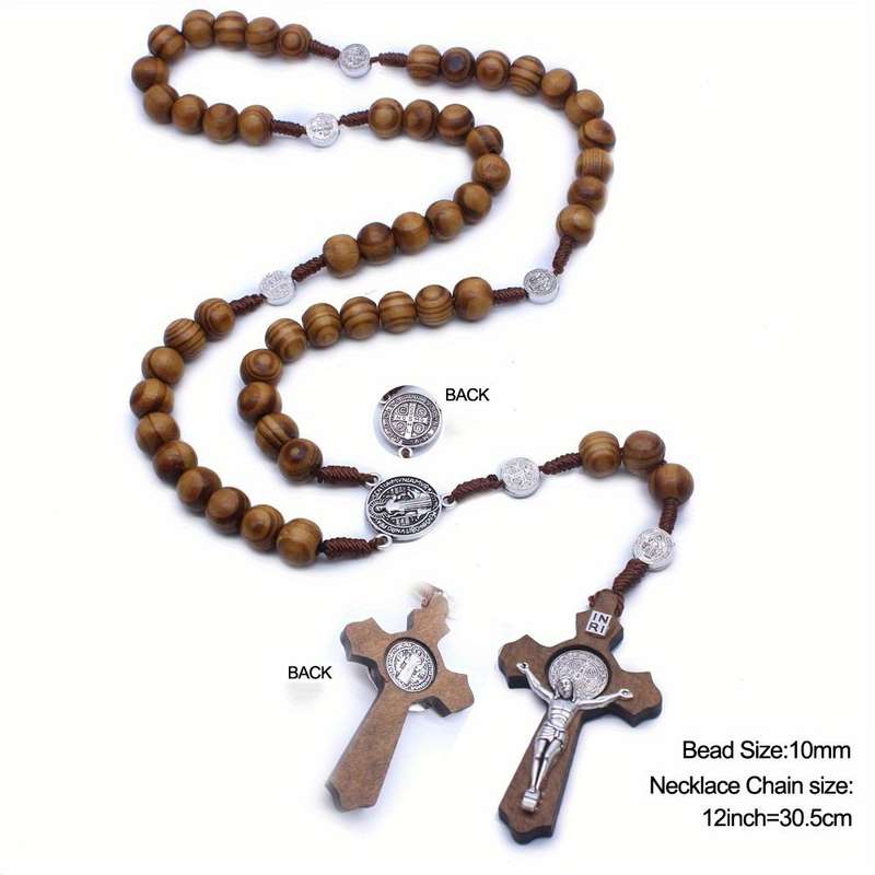 1 Piece Brown Jesus Theme Pendant