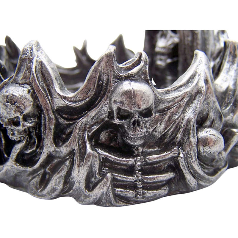 1pc Gothic Skeleton Reaper Ashtray Polyresin Halloween Decor Artistic High-End Smoking Accessory