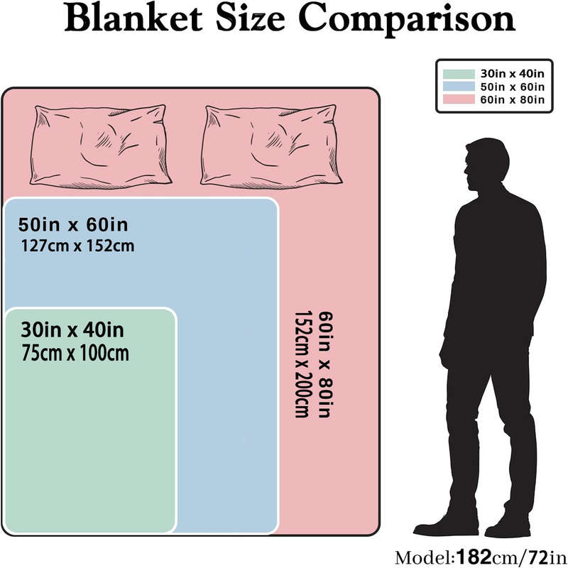 1ps Blanket Color Mixed Color size 60in78in 152cm200cm