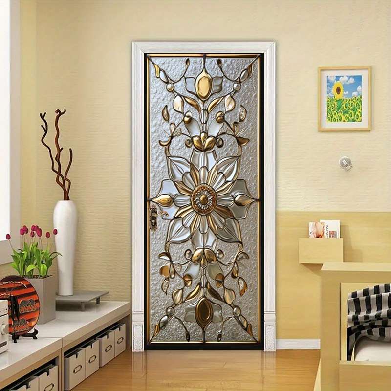 1Pc 76.96x199.9cm Door Window Sticker