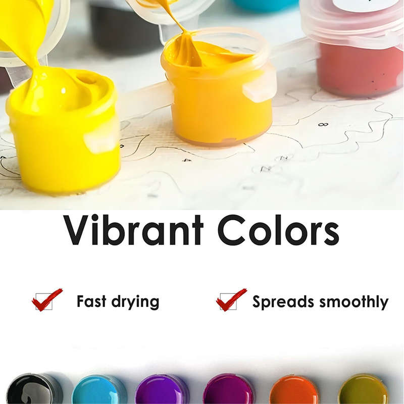1pc Electric Guitar Collection Paint by Numbers Kit for Adults DIY Colorful Guitar Display Painti