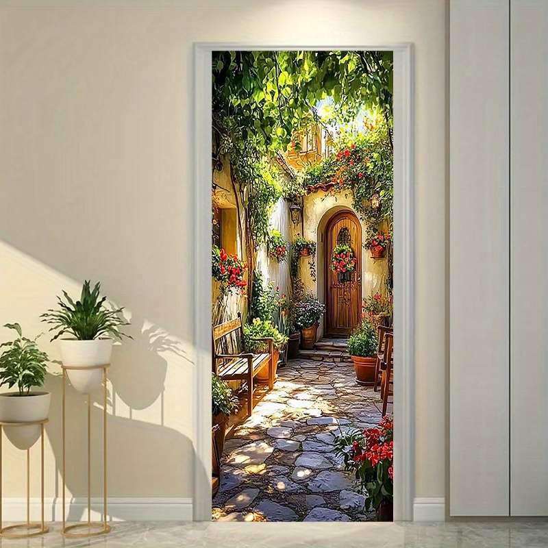 1Pc 77x200cm Door Window Sticker