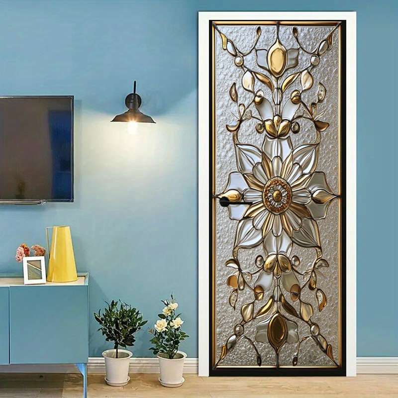 1Pc 76.96x199.9cm Door Window Sticker