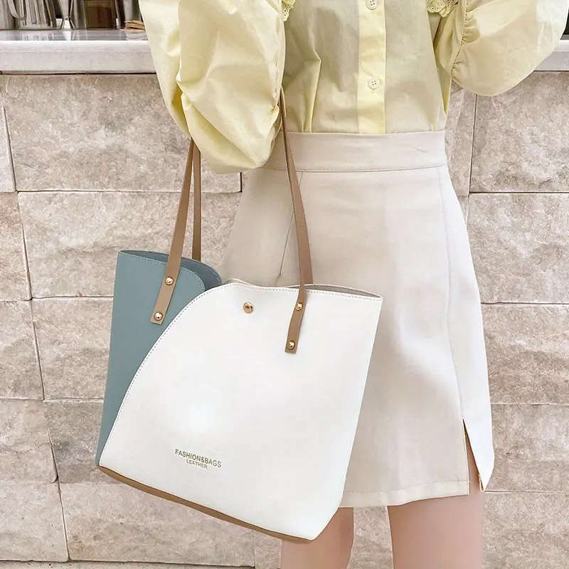 Fashionable Versatile Tote Bag - Bohemian Style Handbag, PU Material